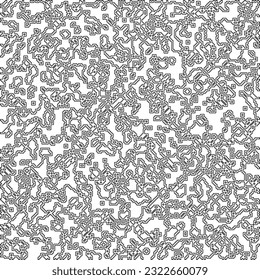  Modern stylish abstract texture. Geometric shapes from striped elements. Black and white pattern.
