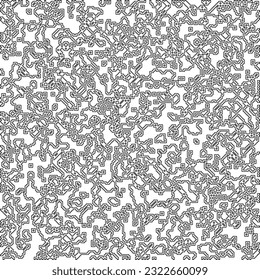  Modern stylish abstract texture. Geometric shapes from striped elements. Black and white pattern.
