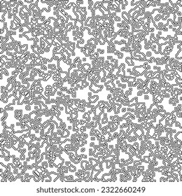  Modern stylish abstract texture. Geometric shapes from striped elements. Black and white pattern.
