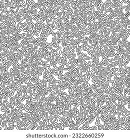  Modern stylish abstract texture. Geometric shapes from striped elements. Black and white pattern.
