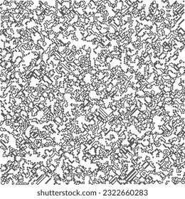  Modern stylish abstract texture. Geometric shapes from striped elements. Black and white pattern.
