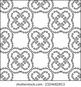  Modern stylish abstract texture. Geometric shapes from striped elements. Black and white pattern.