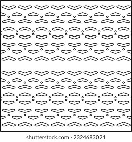  Modern stylish abstract texture. Geometric shapes from striped elements. Black and white pattern.