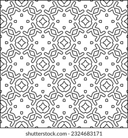  Modern stylish abstract texture. Geometric shapes from striped elements. Black and white pattern.