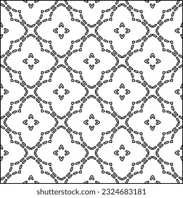  Modern stylish abstract texture. Geometric shapes from striped elements. Black and white pattern.