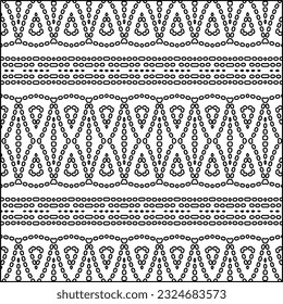  Modern stylish abstract texture. Geometric shapes from striped elements. Black and white pattern.