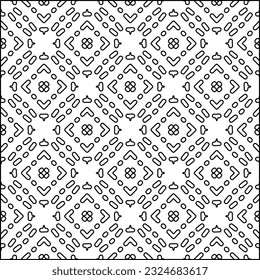  Modern stylish abstract texture. Geometric shapes from striped elements. Black and white pattern.
