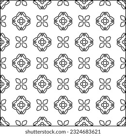  Modern stylish abstract texture. Geometric shapes from striped elements. Black and white pattern.