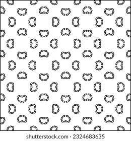 Modern stylish abstract texture. Geometric shapes from striped elements. Black and white pattern.
