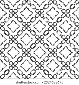  Modern stylish abstract texture. Geometric shapes from striped elements. Black and white pattern.