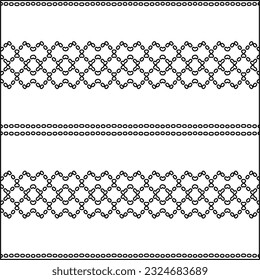 Modern stylish abstract texture. Geometric shapes from striped elements. Black and white pattern.