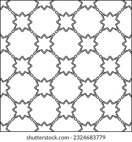  Modern stylish abstract texture. Geometric shapes from striped elements. Black and white pattern.
