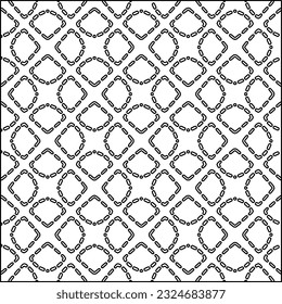  Modern stylish abstract texture. Geometric shapes from striped elements. Black and white pattern.