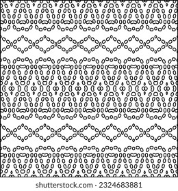  Modern stylish abstract texture. Geometric shapes from striped elements. Black and white pattern.