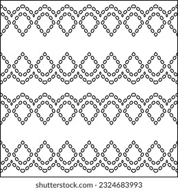  Modern stylish abstract texture. Geometric shapes from striped elements. Black and white pattern.