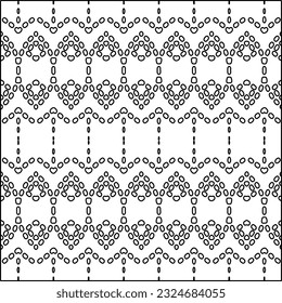  Modern stylish abstract texture. Geometric shapes from striped elements. Black and white pattern.