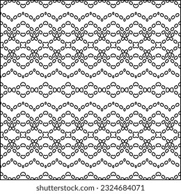  Modern stylish abstract texture. Geometric shapes from striped elements. Black and white pattern.