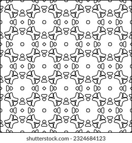  Modern stylish abstract texture. Geometric shapes from striped elements. Black and white pattern.