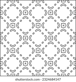  Modern stylish abstract texture. Geometric shapes from striped elements. Black and white pattern.