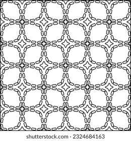  Modern stylish abstract texture. Geometric shapes from striped elements. Black and white pattern.
