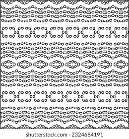  Modern stylish abstract texture. Geometric shapes from striped elements. Black and white pattern.
