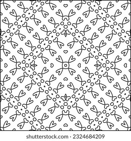  Modern stylish abstract texture. Geometric shapes from striped elements. Black and white pattern.