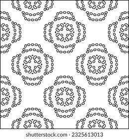  Modern stylish abstract texture. Geometric shapes from striped elements. Black and white pattern.