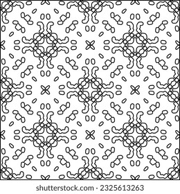  Modern stylish abstract texture. Geometric shapes from striped elements. Black and white pattern.