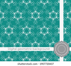 Modern stylish abstract texture. Repeating geometric tiles. Vector illustration