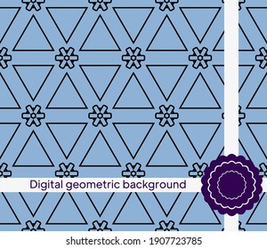 Modern stylish abstract texture. Repeating geometric tiles. Vector illustration