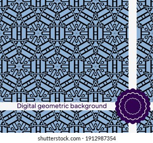 Modern stylish abstract texture. Repeating geometric tiles. Vector illustration