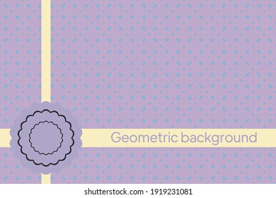 Modern stylish abstract texture. Repeating geometric tiles. Vector illustration
