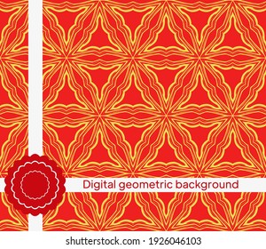 Modern stylish abstract texture. Repeating geometric tiles. Vector illustration