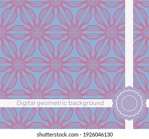 Modern stylish abstract texture. Repeating geometric tiles. Vector illustration
