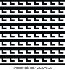Modern stylish abstract texture A seamless vector background. Black and white texture.