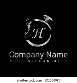 Modern and stylish alphabetical logo design of H in vector.