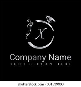 Modern and stylish alphabetical logo design of X in vector.
