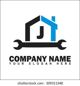 Modern and stylish alphabetical logo design in vector for repair, setting, workshop, construction, home, etc.