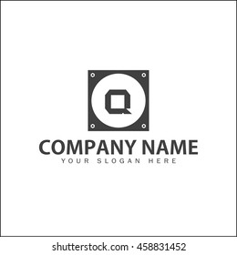 Modern and stylish alphabetical logo design in vector for setting, workshop, construction, home, etc.