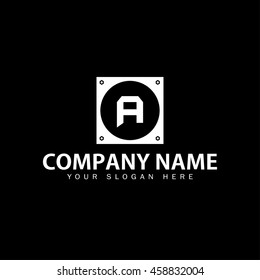 Modern and stylish alphabetical logo design in vector for setting, workshop, construction, home, etc.