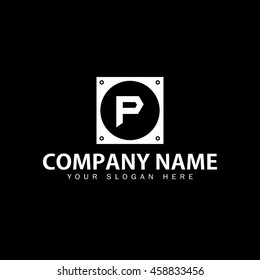 Modern and stylish alphabetical logo design in vector for setting, workshop, construction, home, etc.