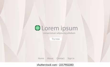 Modern stylish background design for Cosmetics, Beauty website landing page template. Abstract background design. vector