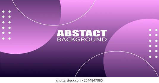 Um plano de fundo moderno e elegante com círculos geométricos sobrepostos em vários tons de roxo. Ideal para arte digital, apresentações, branding e projetos de web design. Este vetor de alta qualidade