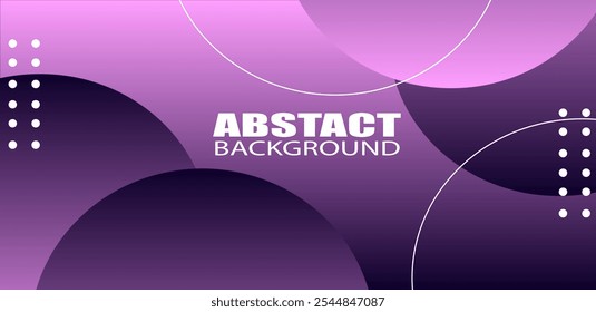 A modern and stylish background featuring overlapping geometric circles in various shades of purple. Ideal for digital art, presentations, branding, and web design projects. This high-quality, vector