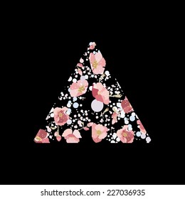 Modern stylish background with flower pattern 