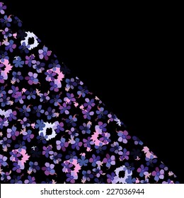 Modern stylish background with flower pattern 