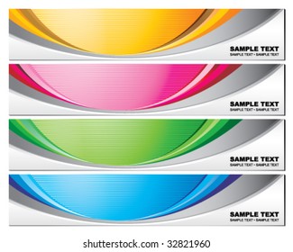 Modern and stylish banner templates for web design purposes