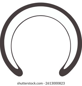 Modern Stylish Black Arc Shape Design