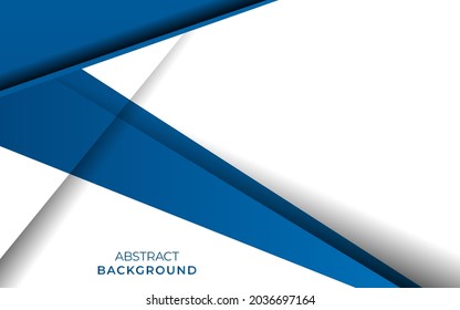 modern stylish blue overlap background banner design with paper effect