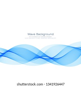 Modern stylish blue wave background